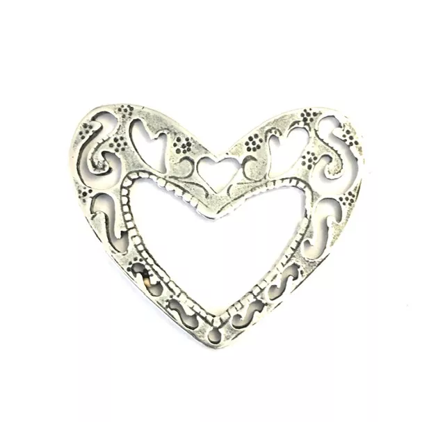 Pendant Cœur avec motif ajouré 48.2 x 38.9 mm 