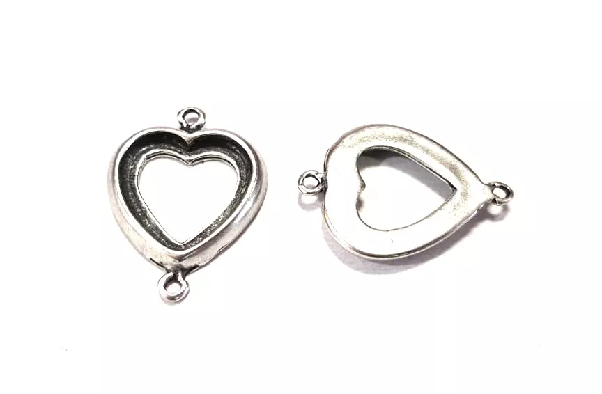 Intercalaire coeur avec deux anneaux