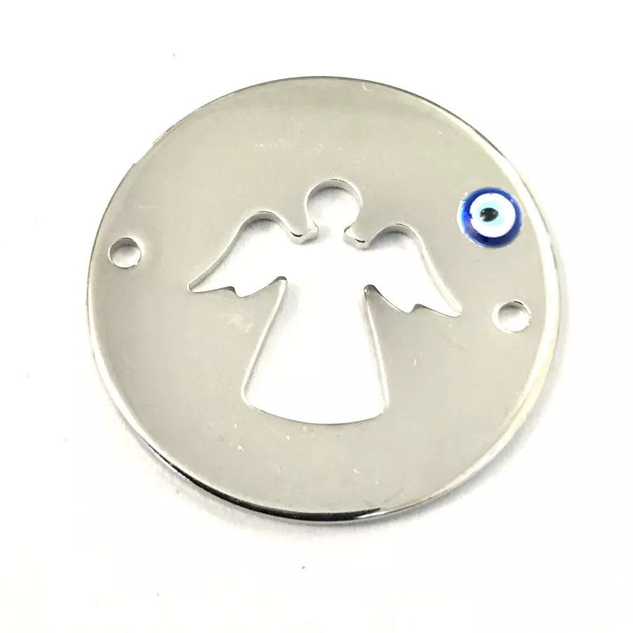 Ange avec mauvaise œil (porte bonheur) en laiton 23mm