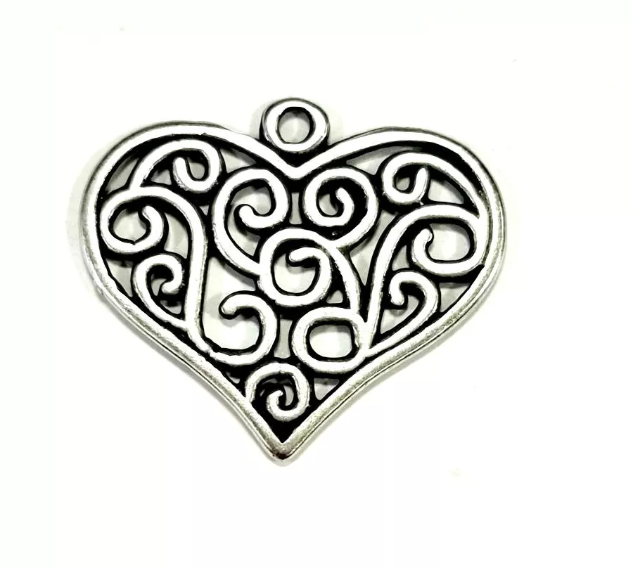 Pendant coeur filigrane