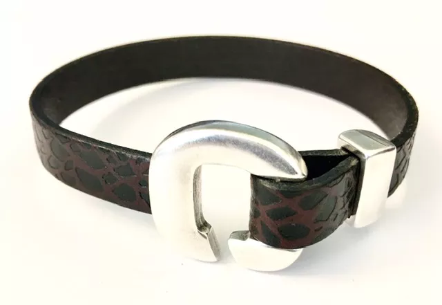 Fermoir crochet+embout ensemble pour cuir 10mm