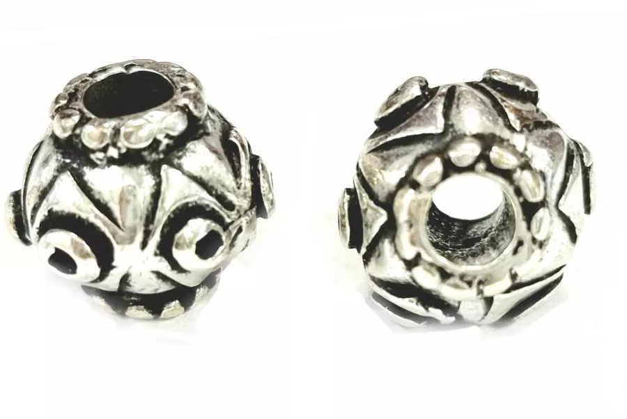 Perles pour cuir rond 4mm