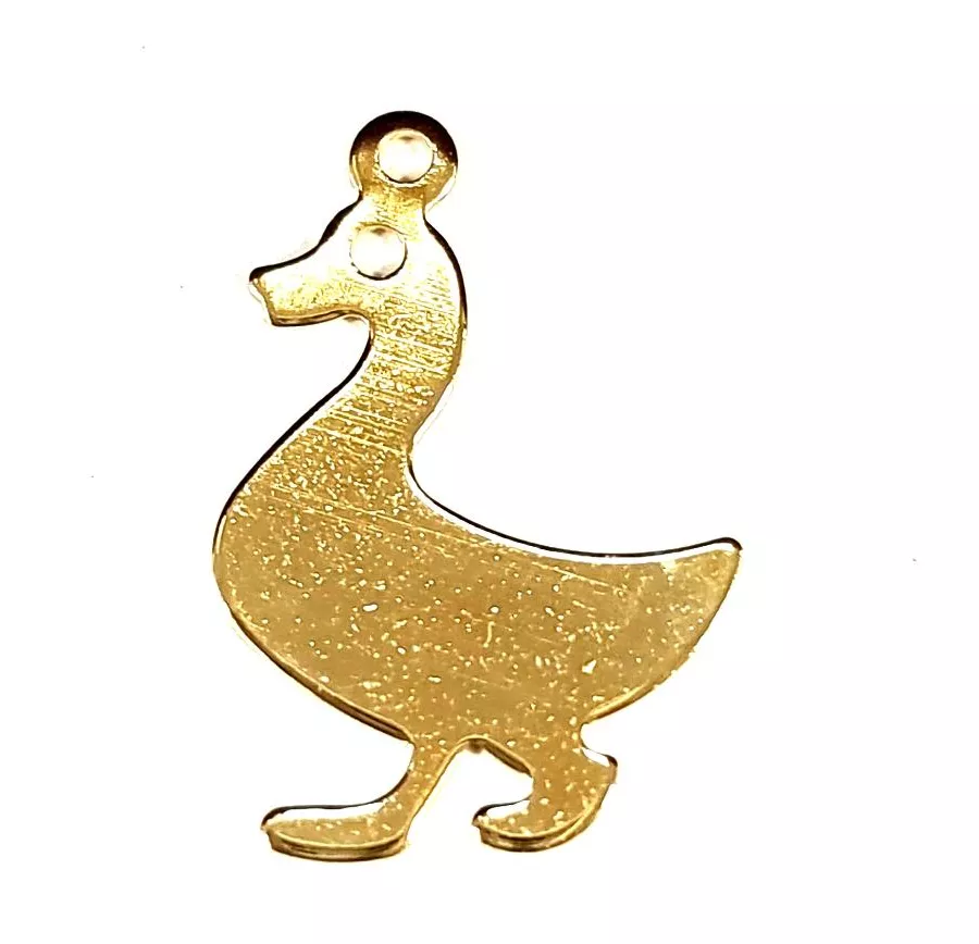 Pendant canard en laiton