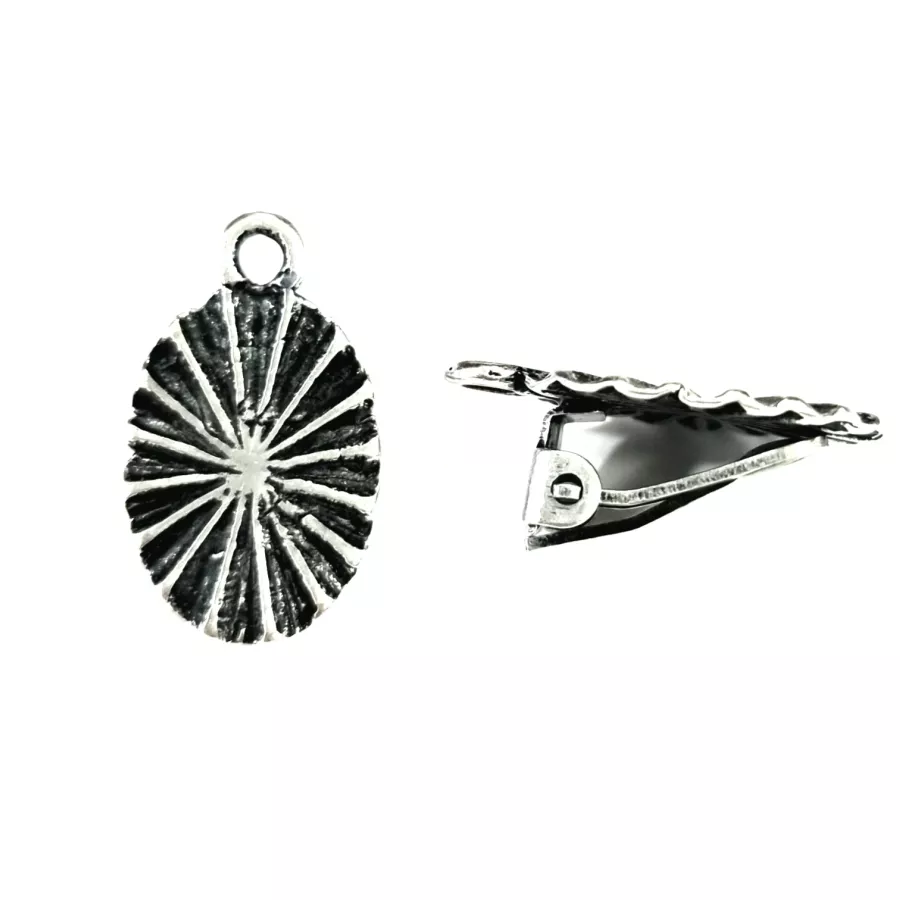 Boucles d'oreilles à clips ovales 