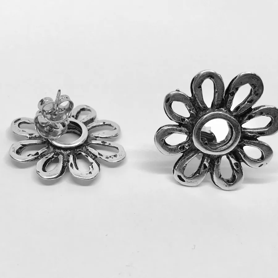 Boucles d'oreilles à clous en forme de fleur