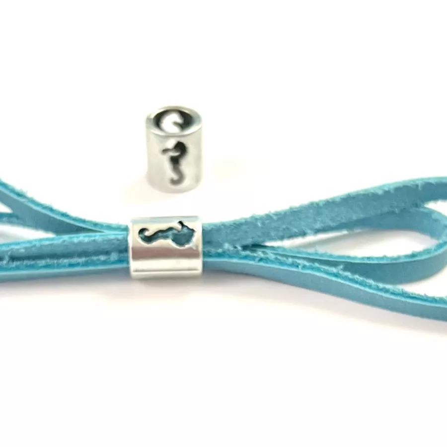 Intercalaire cylindrique motif hippocampe diamètre 7.2mm 