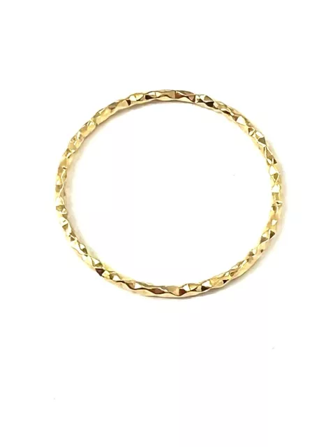 Cercle en laiton martelé 29mm doré à l'or fin 24 carat en France