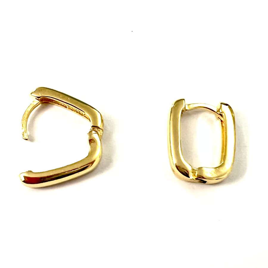 Boucles d'oreilles doré à l'or fin 24 carat