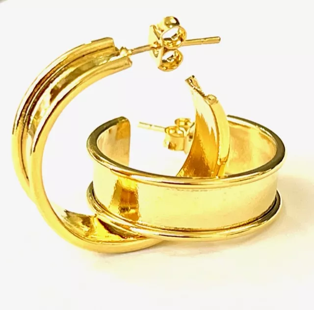 Petits joncs doré en B.O à coller du cuir 5mm