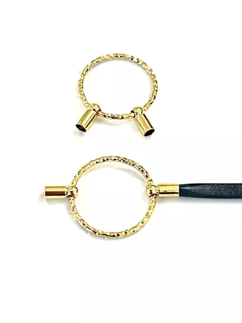 Anneau ciselé 18mm avec embout 2.5mm