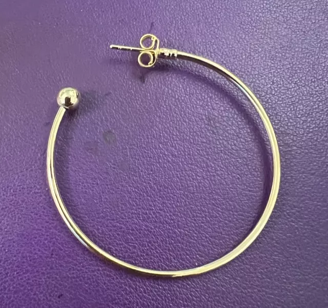 Creole en laiton 45mm plaqué Or