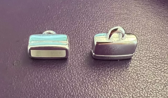 Embout 10mm plaqué argent vif 10microns FR