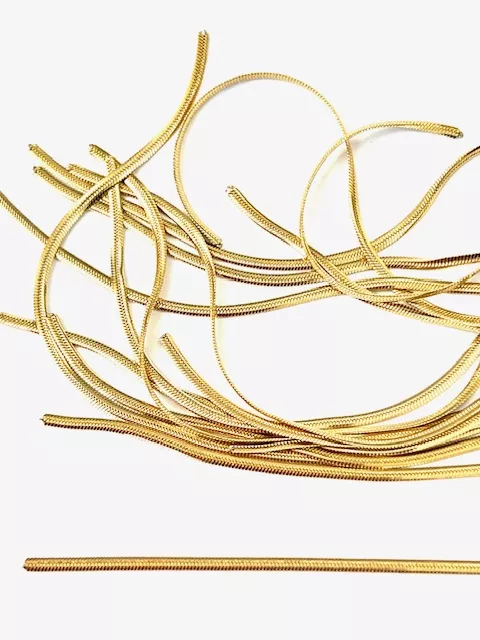 Chaine acier doré serpentine 1.8mm