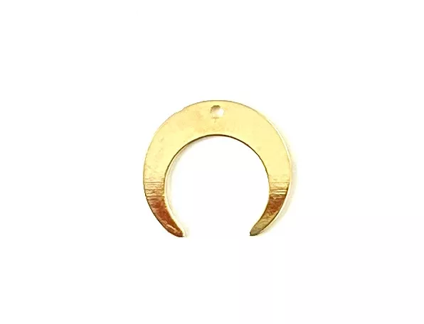 pendant Lune en laiton plaqué Or