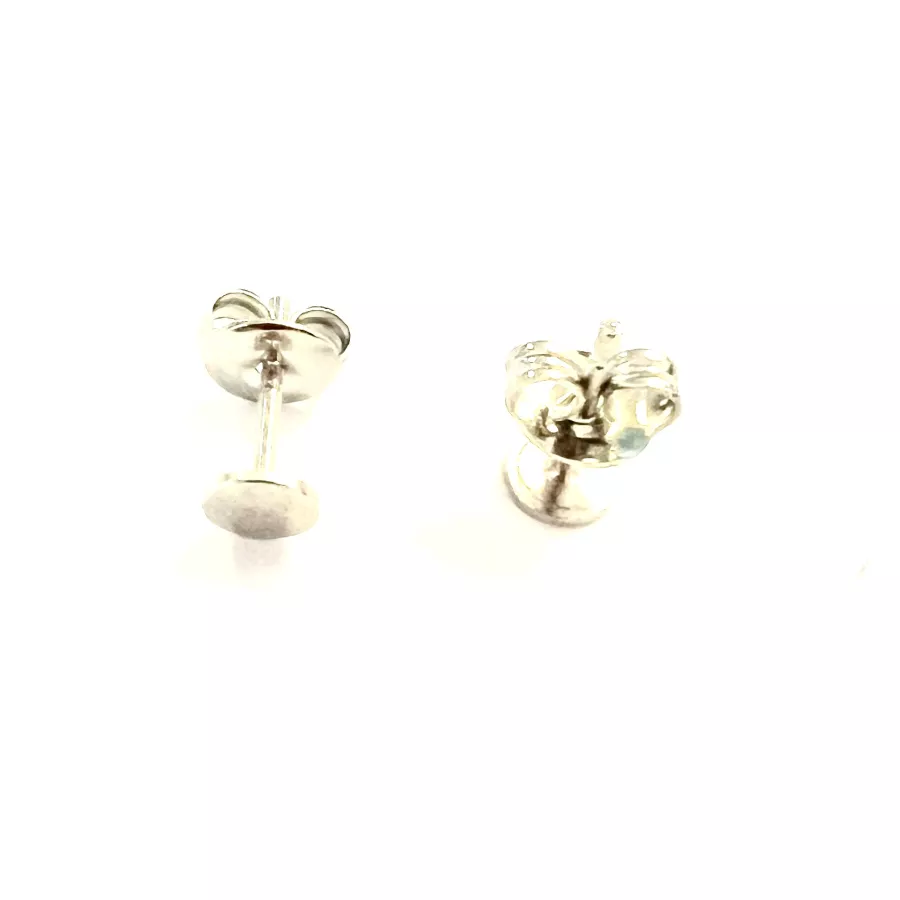 Boucles d'oreilles en acier avec plateau 5mm