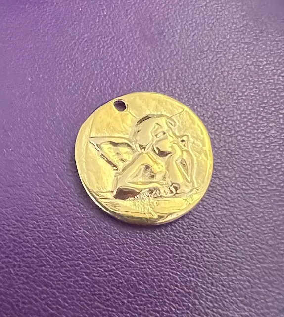Médaille doré il mio angelo20mm