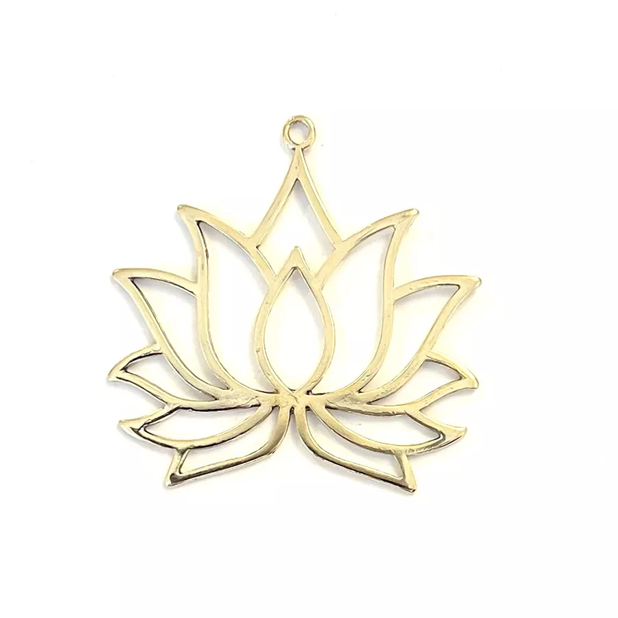 Grande fleur de Lotus 55 x 50 mm doré