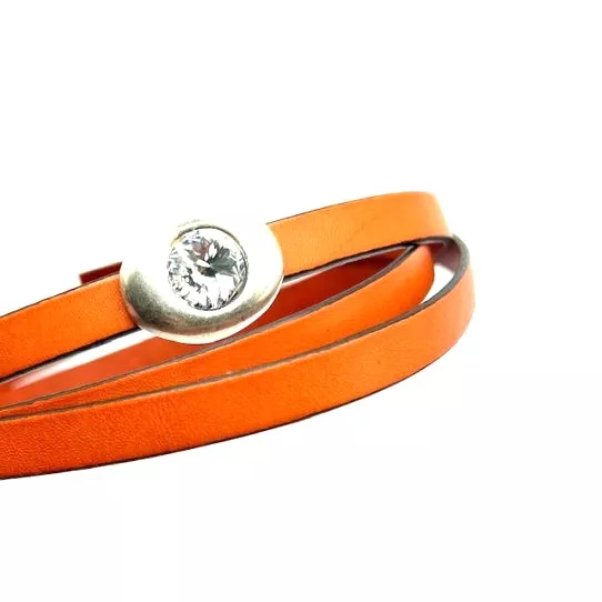 Passant cuir 10mm avec Grand Swarovski