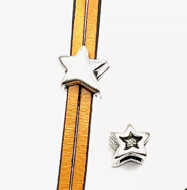 Passant etoile pour cuir  6mm