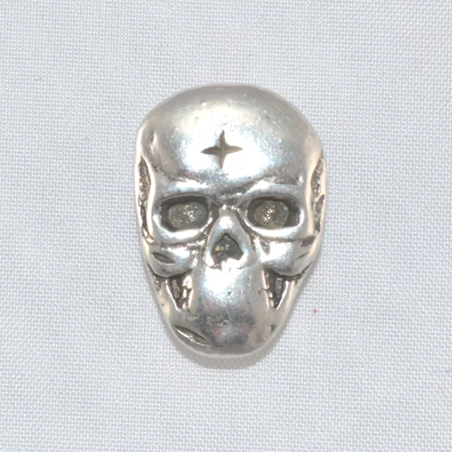 Passant tête de mort pour cuir 10mm