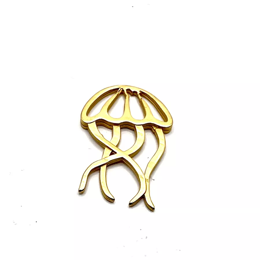 Pendant Meduse or mat 40.8x 26.7 mm