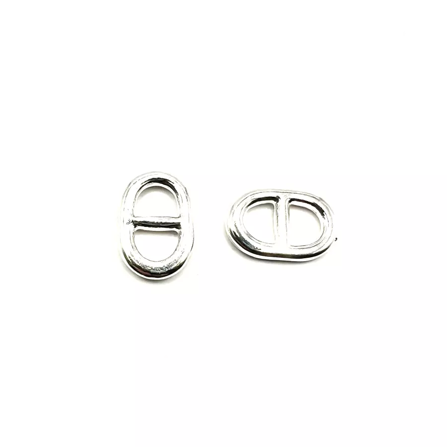 Maille marine petite taille  18 x 12 mm plaqué 10microns en France