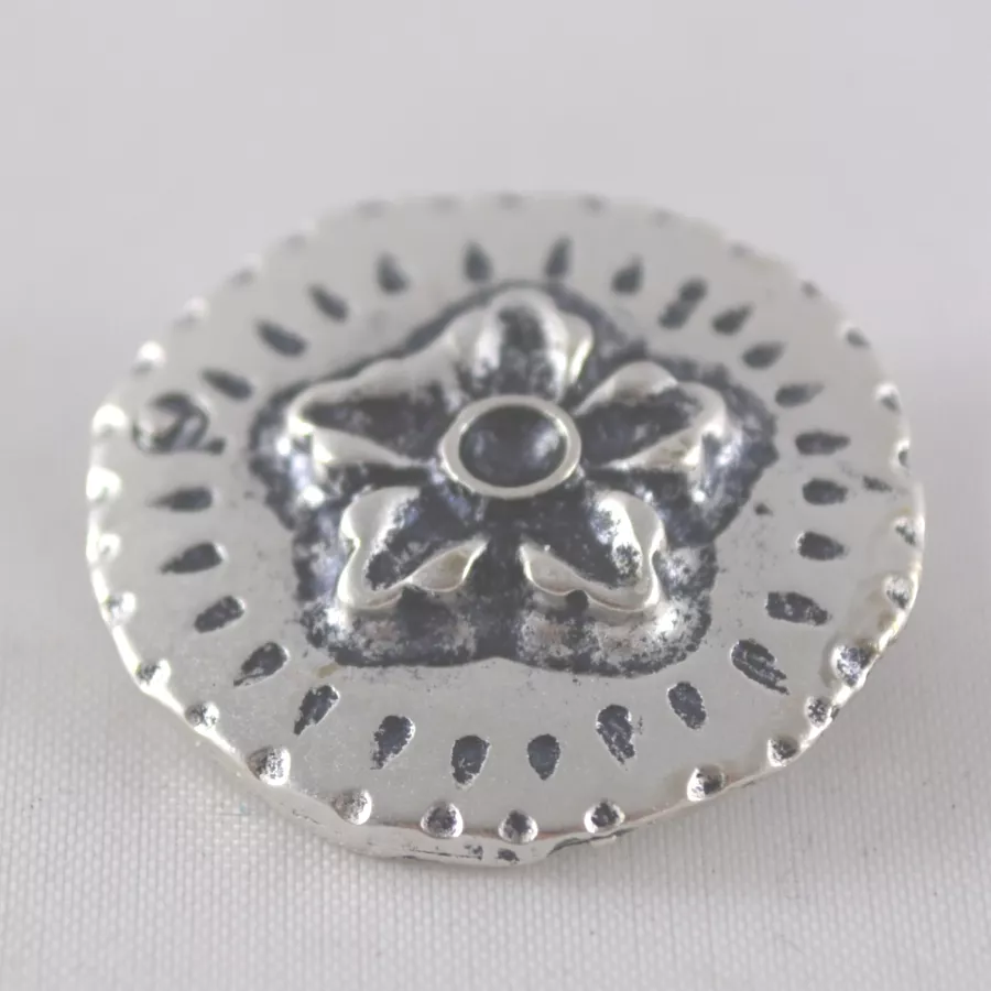 Passant fleur 10mm pour cuir