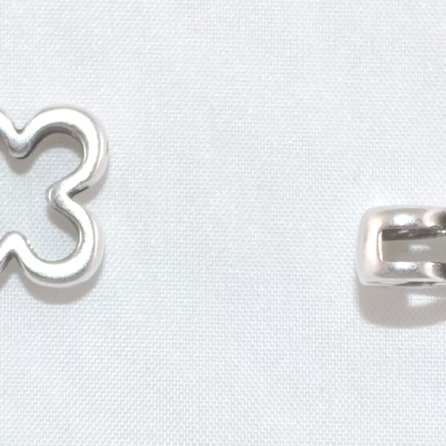 Passant fleur évidé 10mm pour cuir  