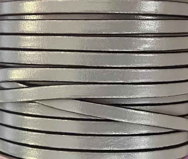 Cuir de veau 5mm-nouvelles couleurs - Gris foncé