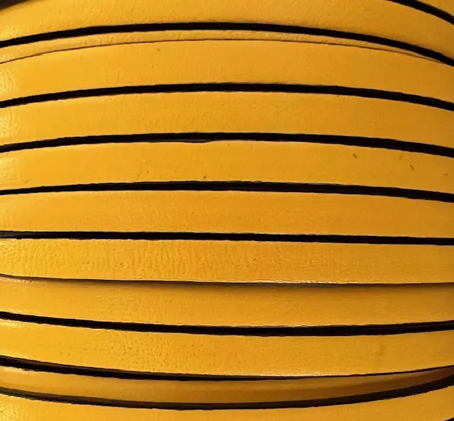Cuir de veau 5mm-nouvelles couleurs - Jaune