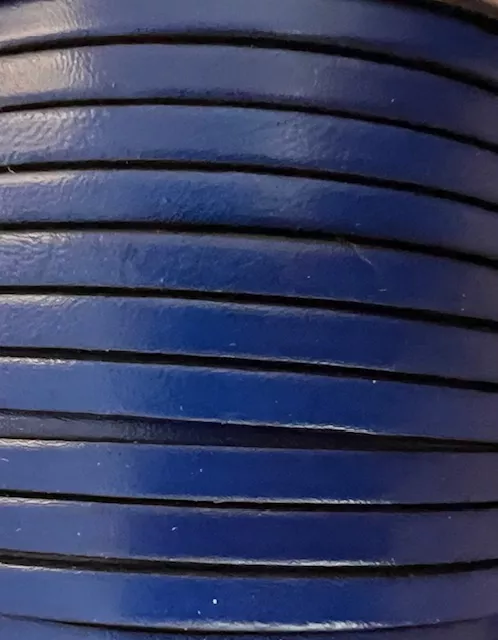 Cuir de veau 5mm-nouvelles couleurs - Bleu