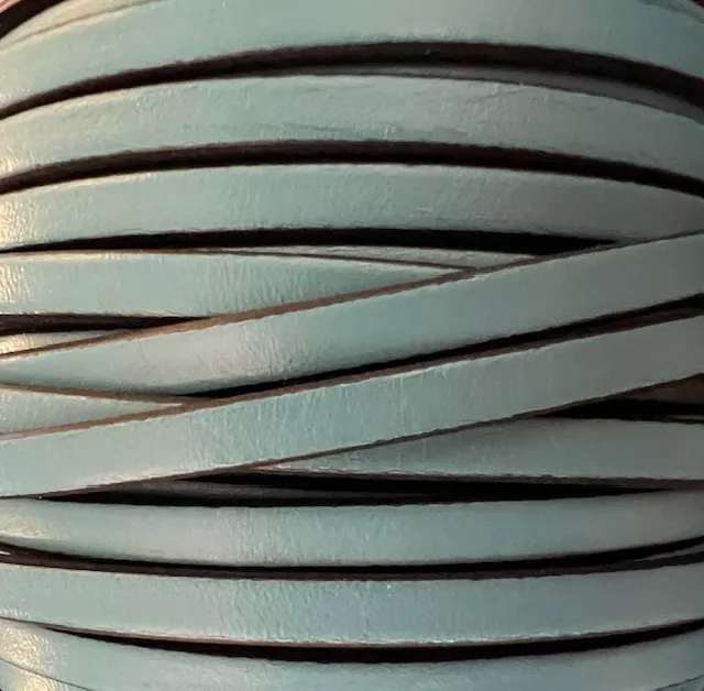 Cuir de veau 5mm-nouvelles couleurs - Bleu ciel