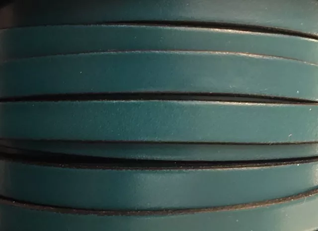 Cuir de Veau 10mm - Bleu turquoise