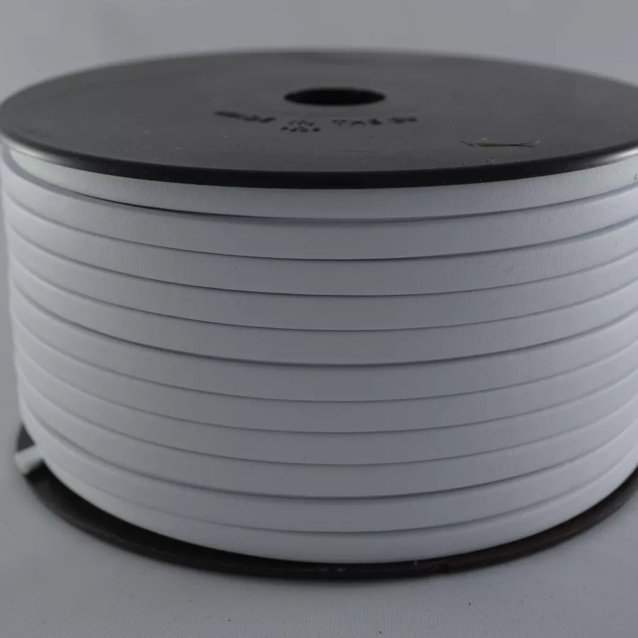 Cuir Chèvre - Plat - 5 mm - Blanc