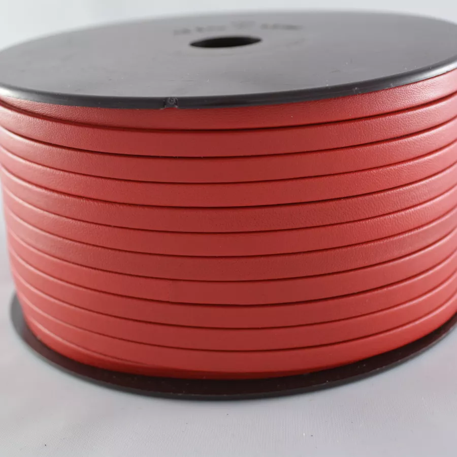 Cuir Chèvre - Plat - 5 mm - Rouge