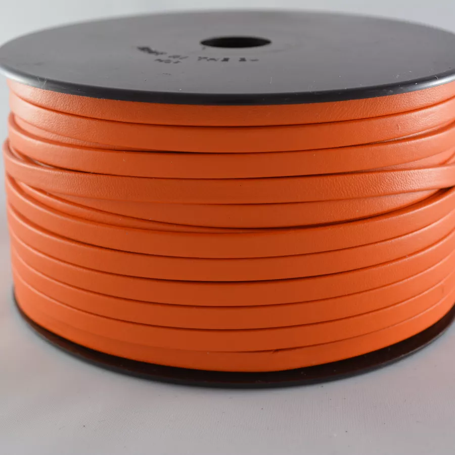 Cuir Chèvre - Plat - 5 mm - Orange