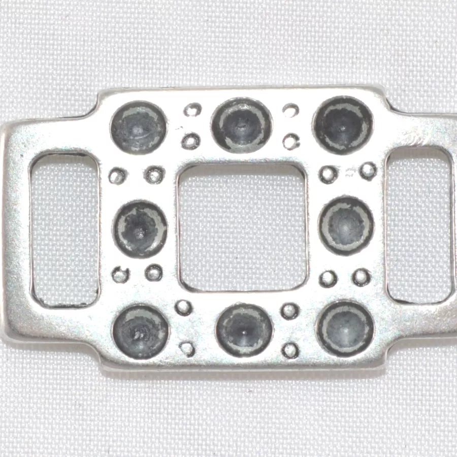 Passant 10mm  8 trous pour strass ou cabochon