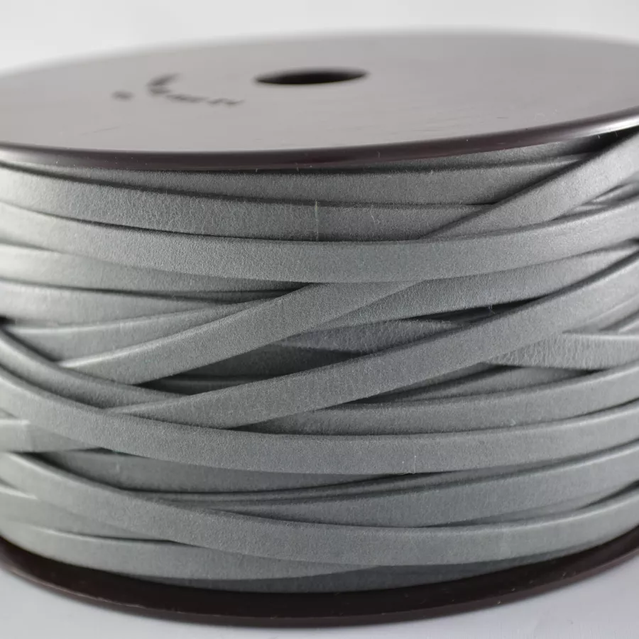Cuir Chèvre - Plat - 5 mm - Gris clair
