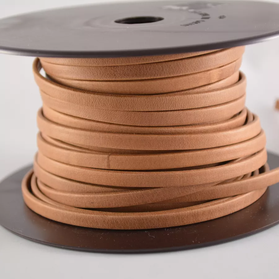 Cuir Chèvre - Plat - 5 mm - Camel