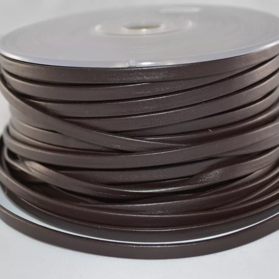 Cuir Chèvre - Plat - 5 mm - Marron foncé