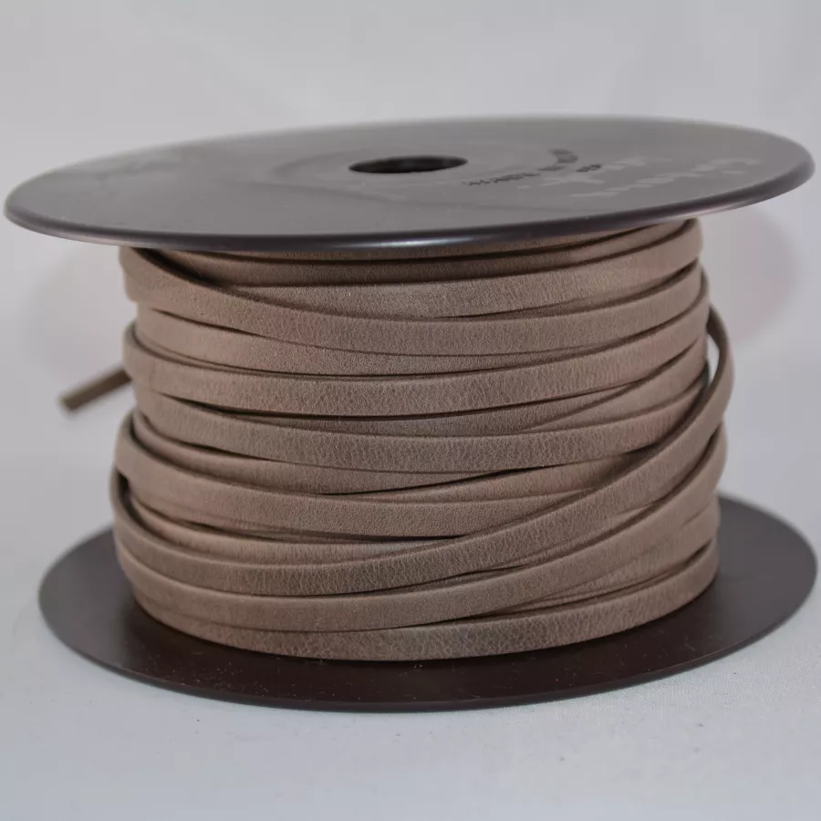 Cuir Chèvre - Plat - 5 mm - Bison (marron foncé)