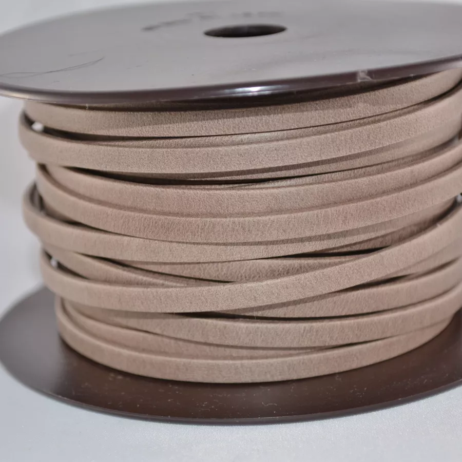 Cuir Chèvre - Plat - 5 mm - Piedra (taupe clair)