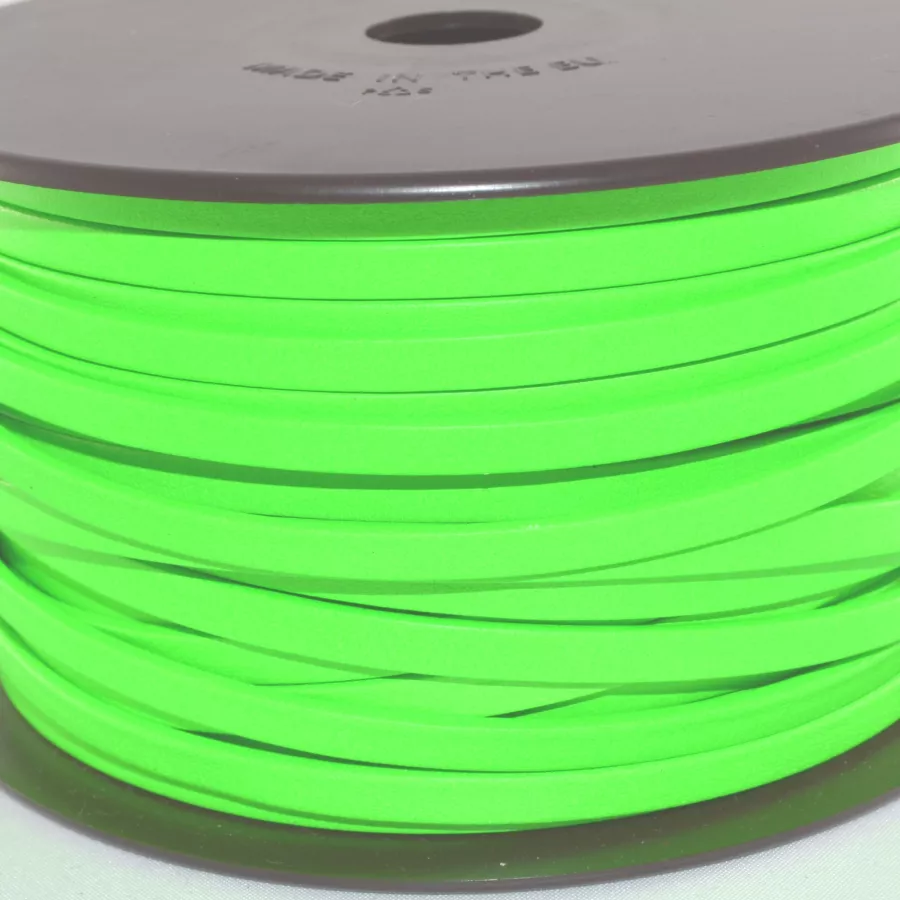 Cuir Chèvre - Plat - 5 mm - Vert fluo