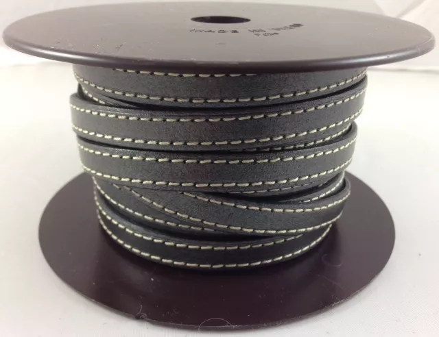 Cuir de veau cousu 10mm-nouvelles couleurs - Argent antique
