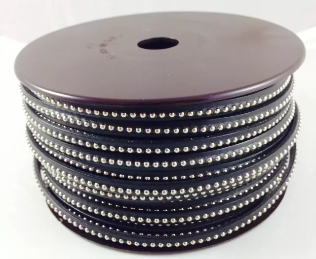 CUIR BILLES 6MM - Noir