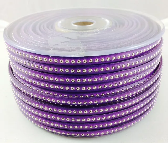 CUIR BILLES 6MM - Violet