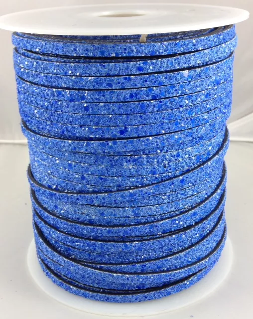 Glitter sablé 5mm. - Bleu