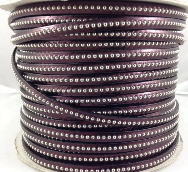 Cuir bille metalisé - Violet