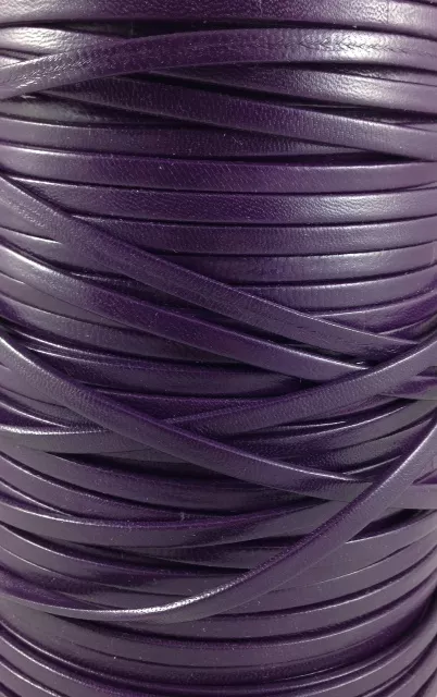 Cuirs 5mm couleurs foncées - Violet clair