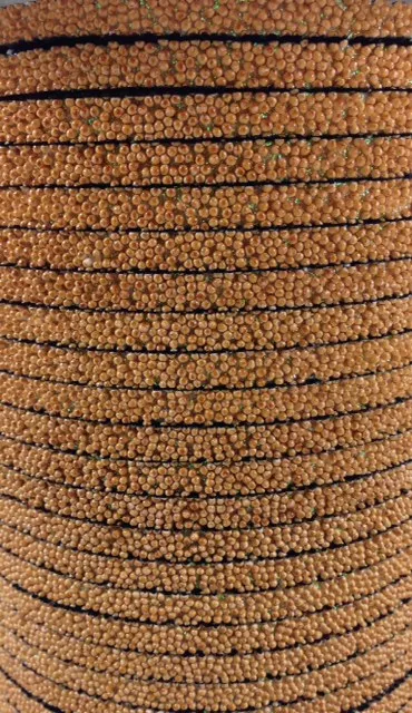 lanière caviar 5mm - Ambre